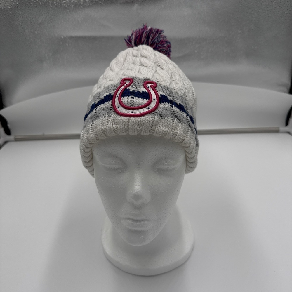 Colts White Woman's Beanie Hat